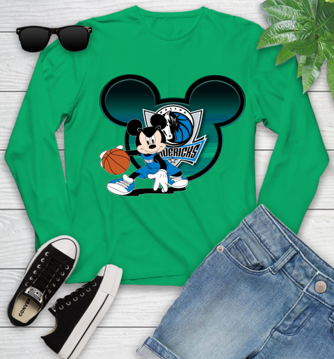NBA Dallas Mavericks Mickey Mouse Disney Basketball Youth Long Sleeve 6