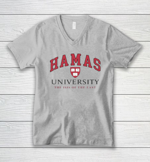 Hamas University Funny V-Neck T-Shirt 2