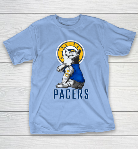 NBA Basketball My Cat Loves Indiana Pacers T-Shirt 10