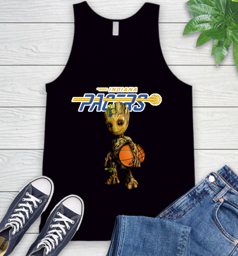 Indiana Pacers NBA Basketball Groot Marvel Guardians Of The Galaxy Tank Top 2