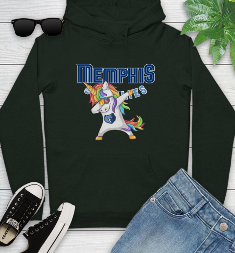 Memphis Grizzlies NBA Basketball Funny Unicorn Dabbing Sports Youth Hoodie 13