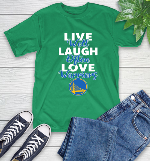 NBA Basketball Golden State Warriors Live Well Laugh Often Love Shirt T-Shirt 8