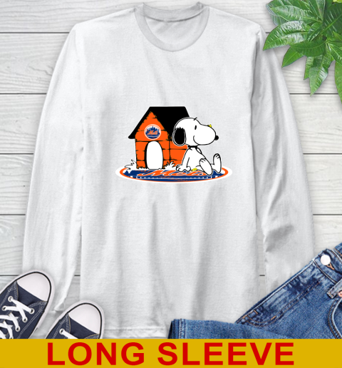 MLB Baseball New York Mets Snoopy The Peanuts Movie Shirt Long Sleeve T-Shirt