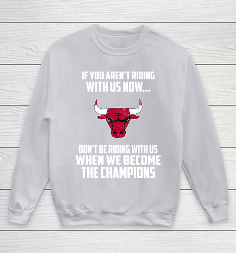 NBA Chicago Bulls Basketball We Become The Champions Youth Sweatshirt 3