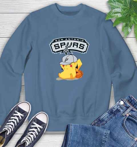 NBA Pikachu Basketball Sports San Antonio Spurs Sweatshirt 7