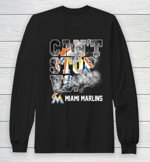 MLB Miami Marlins Baseball Can't Stop Vs Marlins Long Sleeve T-Shirt