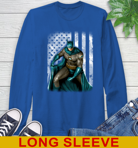 Miami Dolphins NFL Football Batman DC American Flag Shirt Long Sleeve T-Shirt 11