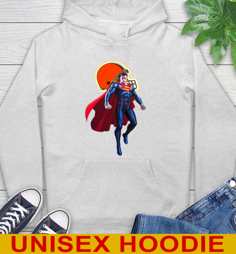 NFL Superman DC Sports Football Cleveland Browns Hoodie