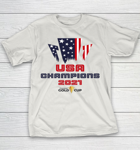 USA Champions 2021 Gold Cup Jersey Concacaf Youth T-Shirt 8