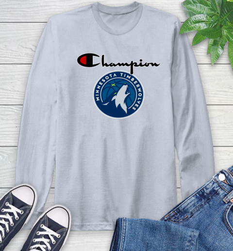 NBA Basketball Minnesota Timberwolves Champion Shirt Long Sleeve T-Shirt 4