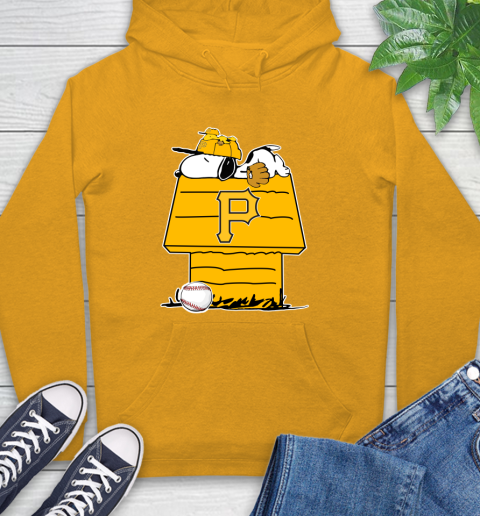 MLB Pittsburgh Pirates Snoopy Woodstock The Peanuts Movie Baseball T Shirt Hoodie 3