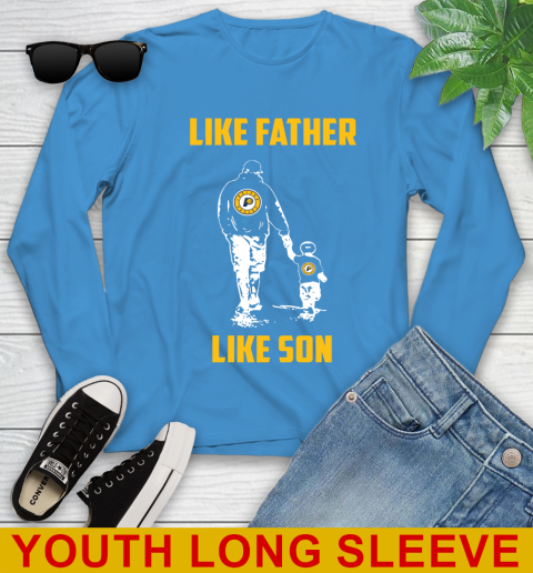 Indiana Pacers NBA Basketball Like Father Like Son Sports Youth Long Sleeve 8