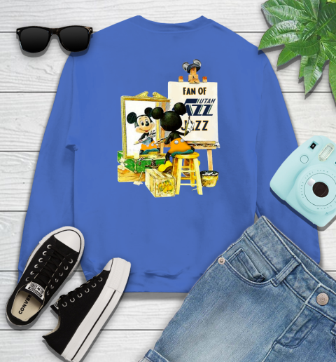 NBA Basketball Utah Jazz Mickey Drawing Shirt 110