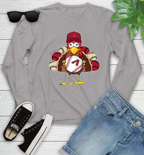 Arizona Diamondbacks Turkey thanksgiving Youth Long Sleeve 5