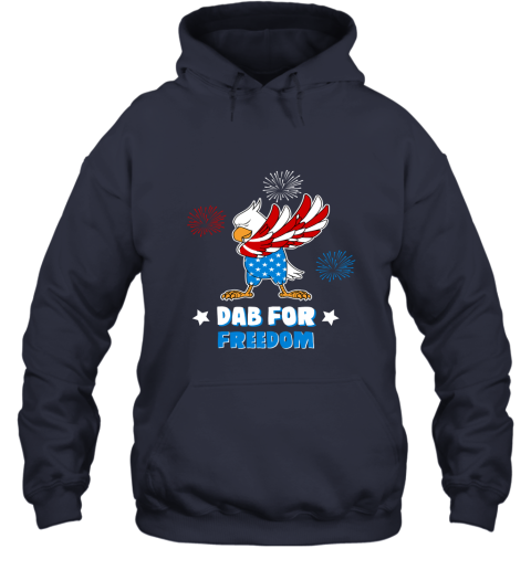 Bald Eagle American Dab For Freedom 4th Of July Hoodie