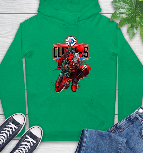 NBA Deadpool Marvel Comics Sports Basketball LA Clippers Hoodie 8