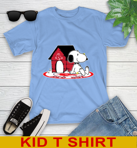 MLB Baseball Boston Red Sox Snoopy The Peanuts Movie Shirt Youth T-Shirt 11