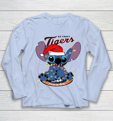 Detroit Tigers MLB noel stitch Baseball Christmas Youth Long Sleeve 5
