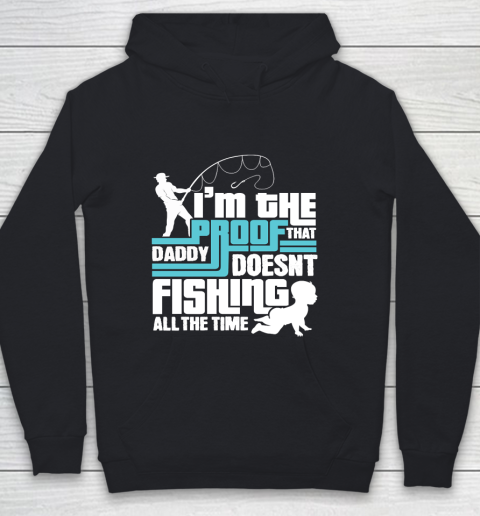 Father's Day Funny Gift Ideas Apparel  Funny Fishing Dad T Shirt Youth Hoodie