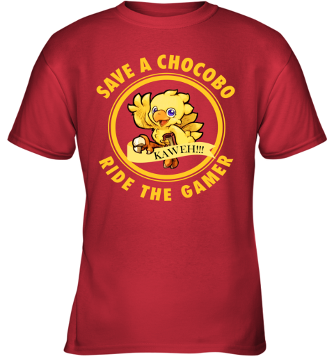 Save A Chocobo Ride A Gamer Youth T-Shirt