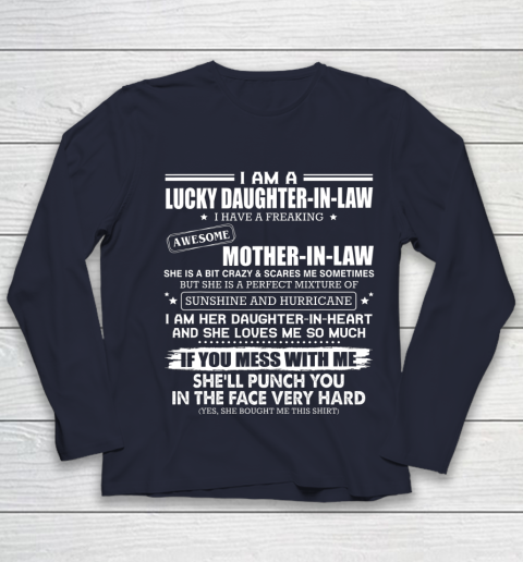 Lucky Daughter In Law Have A Freaking Awesome Mother In Law Youth Long Sleeve 2