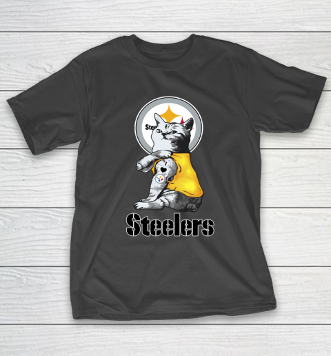 NFL Football My Cat Loves Pittsburgh Steelers T-Shirt