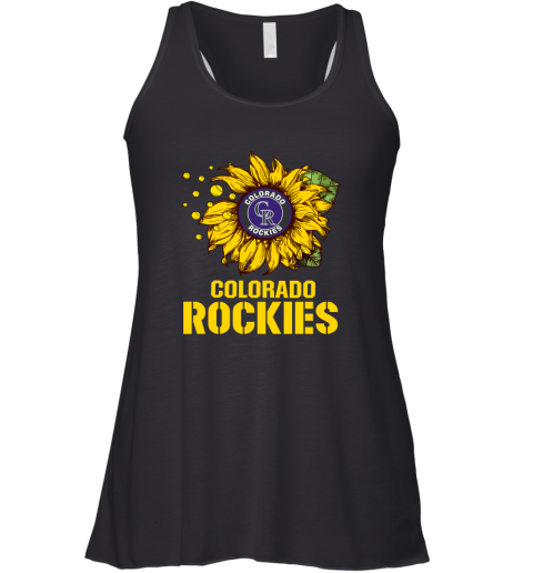 Colorado Rockiers Sunflower MLB Baseball Racerback Tank