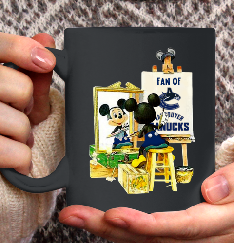 NHL Hockey Vancouver Canucks Mickey Drawing Shirt 136