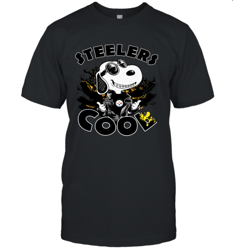 Pittsburg Steelers Snoopy Joe Cool We're Awesome Unisex Jersey Tee