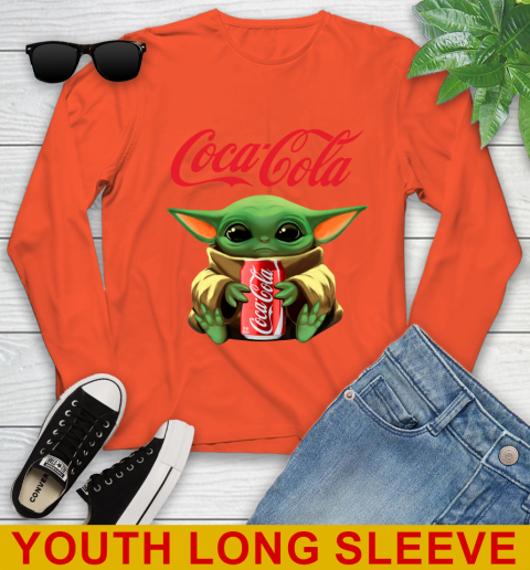 Star Wars Baby Yoda Hugs Coca Cola Soft Drink Shirt 125
