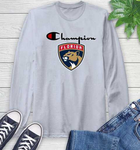 NHL Hockey Florida Panthers Champion Shirt Long Sleeve T-Shirt 4