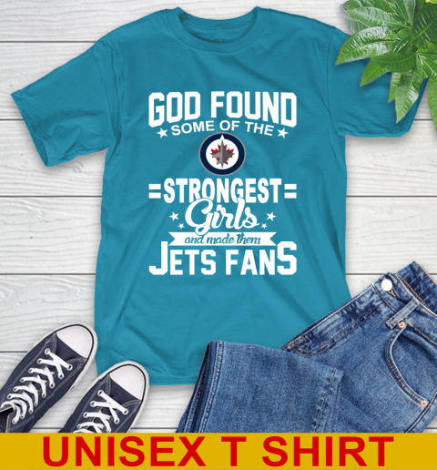 Winnipeg Jets NHL Football God Found Some Of The Strongest Girls Adoring Fans T-Shirt 9