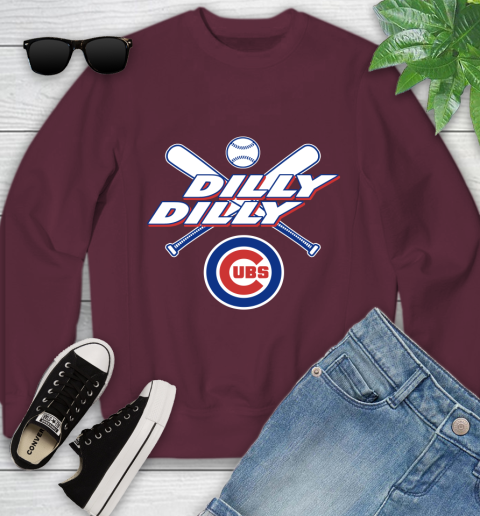 MLB Chicago Cubs Dilly Dilly Baseball Sports Youth Sweatshirt 5
