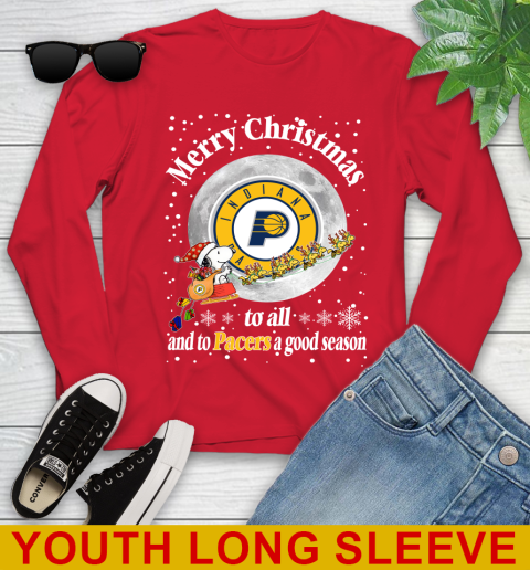 Indiana Pacers Merry Christmas To All And To Pacers A Good Season NBA Basketball Sports Youth Long Sleeve 11