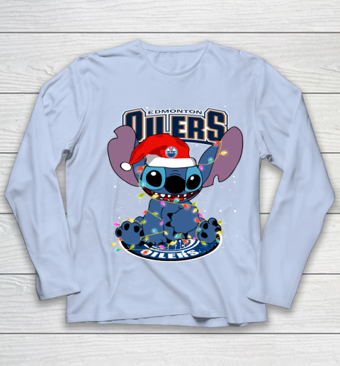 Edmonton Oilers NHL Hockey noel stitch Christmas Youth Long Sleeve 5