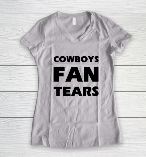 Cowboys Fan Tears Women's V-Neck T-Shirt