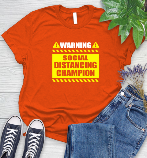 Coronavirus Shirt  Warning Social Distancing Champion 84