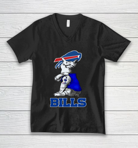 NFL Football My Cat Loves Buffalo Bills V-Neck T-Shirt