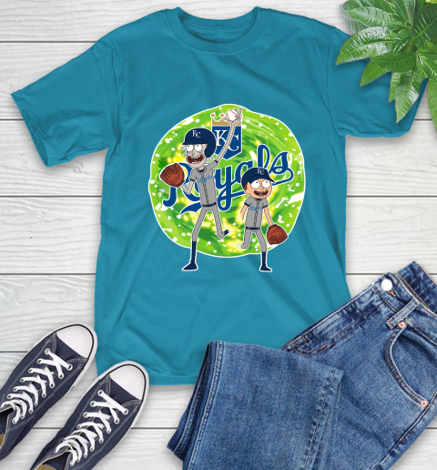 MLB Kansas City Royals Rick And Morty Baseball Sports T-Shirt 8