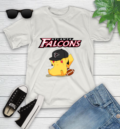 NFL Pikachu Football Sports Atlanta Falcons Youth T-Shirt 12