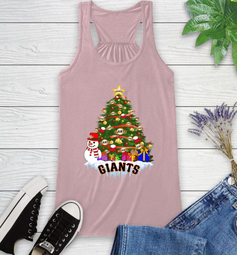 San Francisco Giants Merry Christmas MLB Baseball Sports Racerback Tank - Image 12