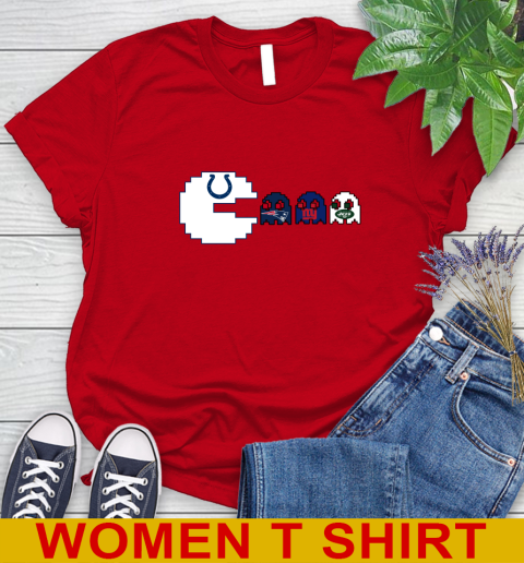 Indianapolis Colts NFL Football Pac Man Champion Women's T-Shirt 10