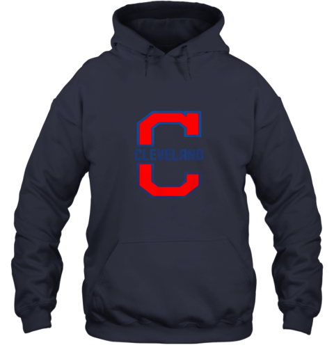 n01d cleveland hometown indian tribe vintage hoodie 23 front navy