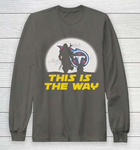 Tennessee Titans NFL Football Star Wars Yoda And Mandalorian This Is The Way Long Sleeve T-Shirt 5