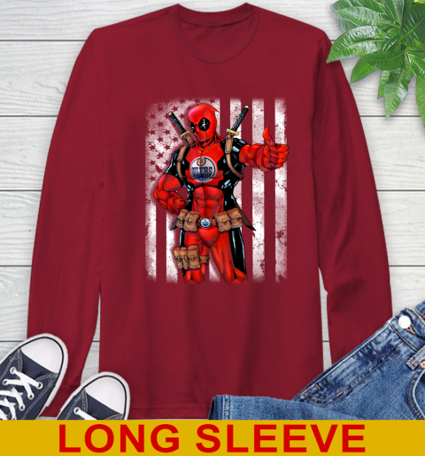 NHL Hockey Florida Panthers Deadpool American Flag Shirt (2) Long Sleeve T-Shirt 9