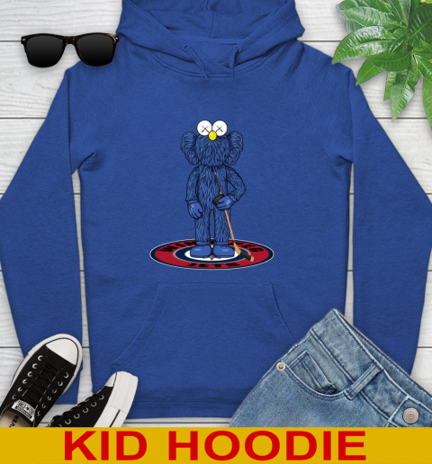 NHL Hockey Winnipeg Jets Kaws Bff Blue Figure Shirt Youth Hoodie 10