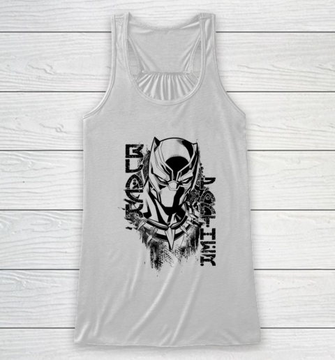 Marvel Black Panther Edgy Paint Comic Graphic Racerback Tank
