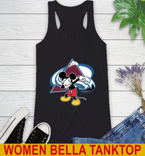 Colorado Avalanche NHL Hockey Dabbing Mickey Disney Sports Racerback Tank 2