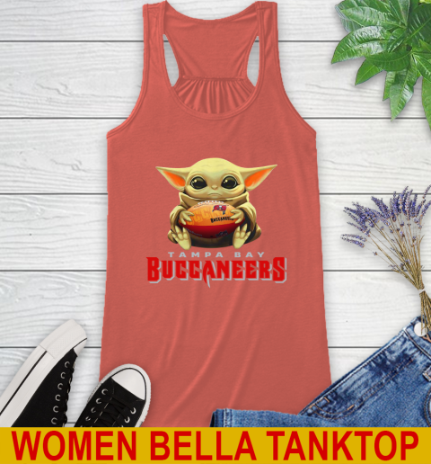 NFL Football Tampa Bay Buccaneers Baby Yoda Star Wars Shirt Racerback Tank 4