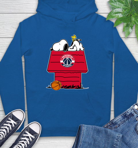 Washington Wizards NBA Basketball Snoopy Woodstock The Peanuts Movie Hoodie 9